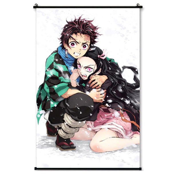 Tanjiro Protecting Sister - Demon Slayer 23x35" Wall Scroll