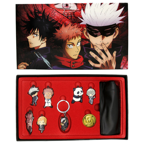 Characters - Jujutsu Kaisen 9 Pcs. Keychain & Necklace Set
