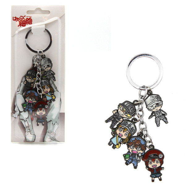 Chibi Blood Cells Style A - Cells at Work 5 Pcs. Keychain
