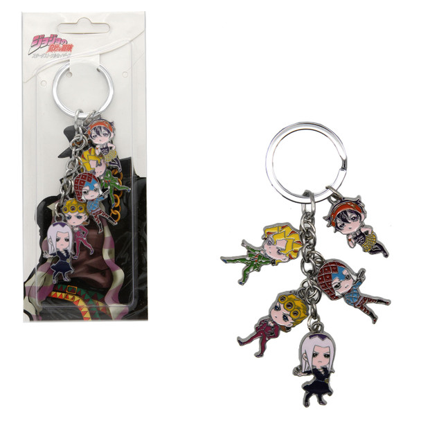 Golden Wind Characters - Jojo's Bizarre Adventure 5 Pcs. Keychain