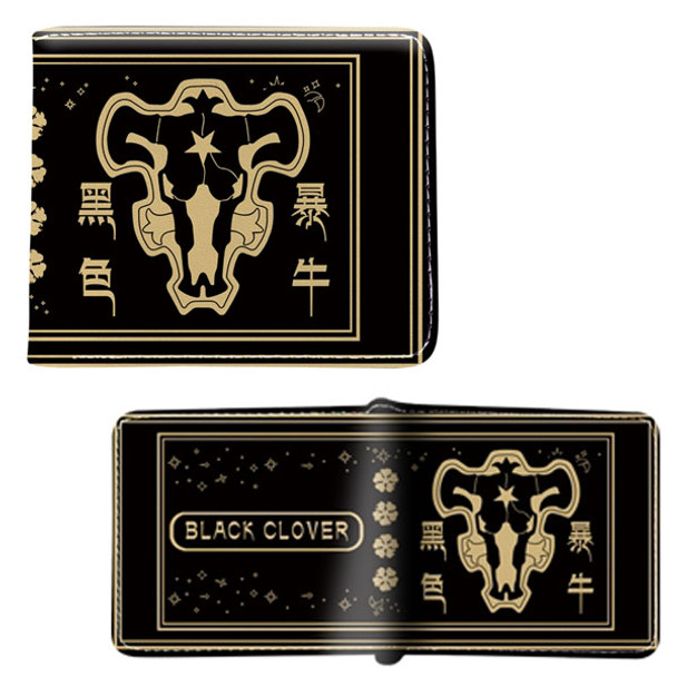 Black Bull Insignia - Black Clover 4x5" BiFold Wallet Black Bull Insignia - Black Clover 4x5" BiFold Wallet
