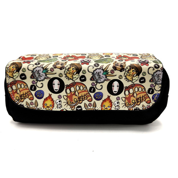 Studio Ghibli Characters Pattern - My Neighbor Totoro Clutch Pencil Bag