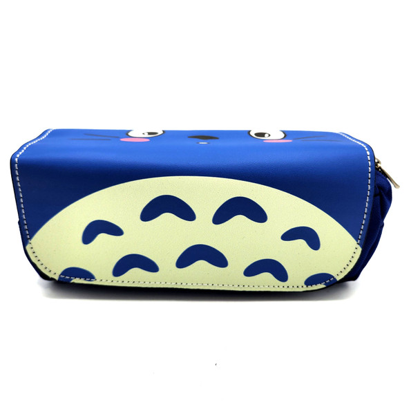 Totoro Face Blue - My Neighbor Totoro Clutch Pencil Bag Totoro Face Blue - My Neighbor Totoro Clutch Pencil Bag