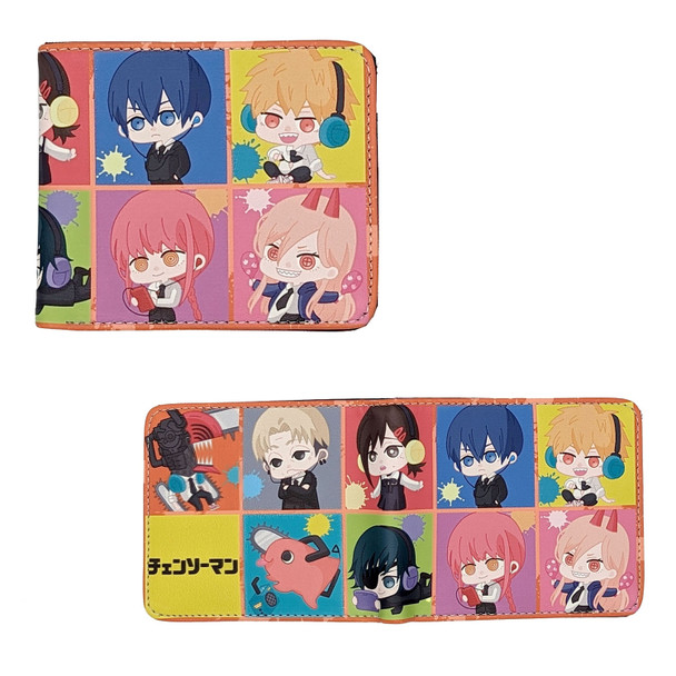 Chibi Characters - Chainsaw Man 4x5" BiFold Wallet