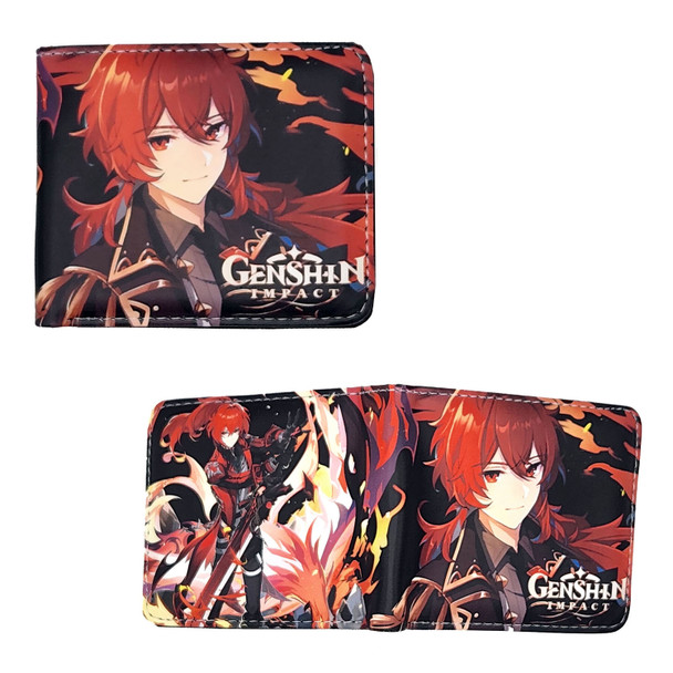 Diluc Ragnvindr - Genshin Impact 4x5" BiFold Wallet