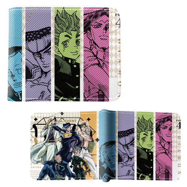 Diamond is Unbreakable Cast Banners - Jojo Bizarre Adventure 4x5" BiFold Wallet