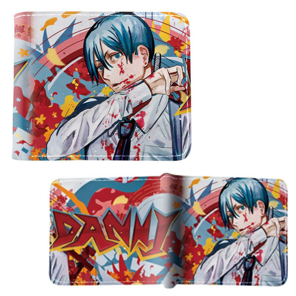 Color Manga Aki Hayakawa - Chainsaw Man 4x5" BiFold Wallet Color Manga Aki Hayakawa - Chainsaw Man 4x5" BiFold Wallet