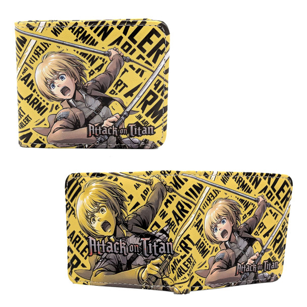Armin Arlelt Style A - Attack on Titan 4x5" Bi-Fold Wallet