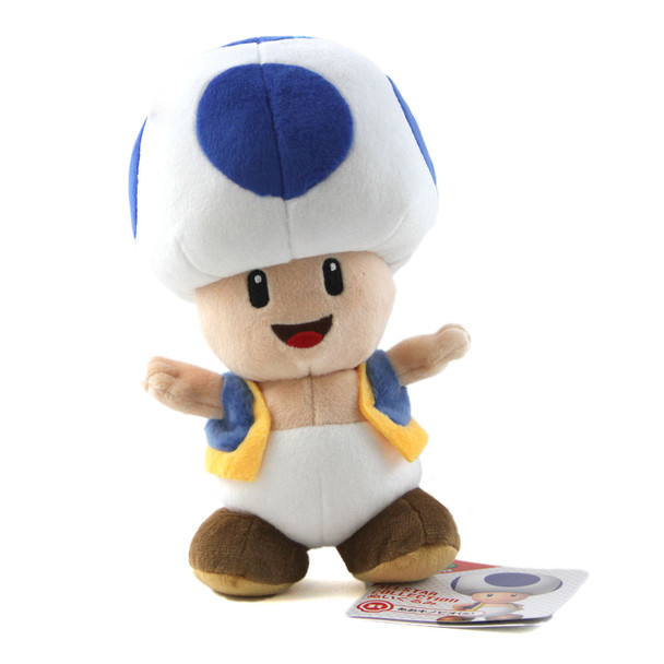 Blue Toad - Super Mario Bros 8" Plush (San-Ei) 1588