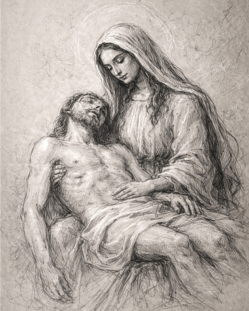 Copy of La Pietà de la Cathédrale du Milieu 8x10
