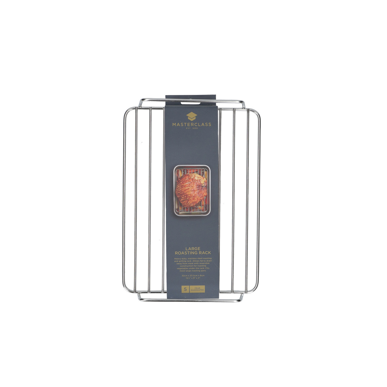 MasterClass Stainless Steel Large Roasting Rack - Lifetime Brands Europe