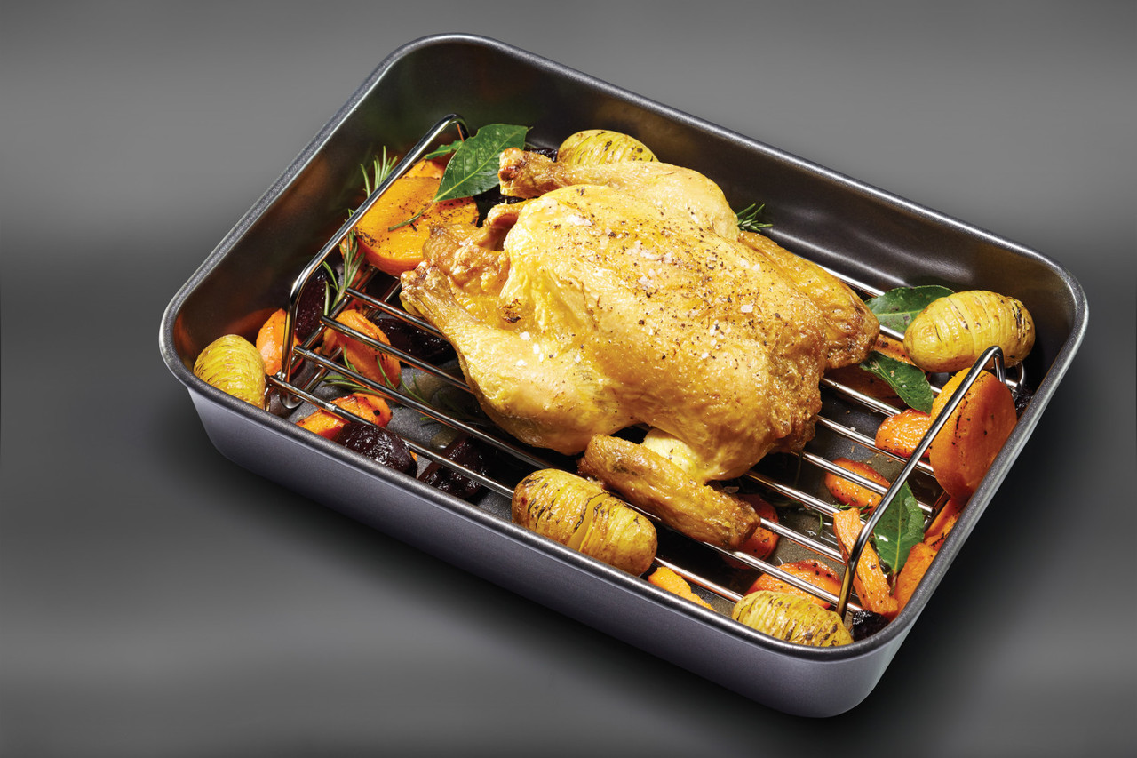 MasterClass Stainless Steel Large Roasting Rack - Lifetime Brands Europe