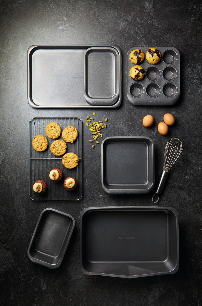 MasterClass Smart Ceramic 5-Piece Non-stick Stackable Bakeware Set