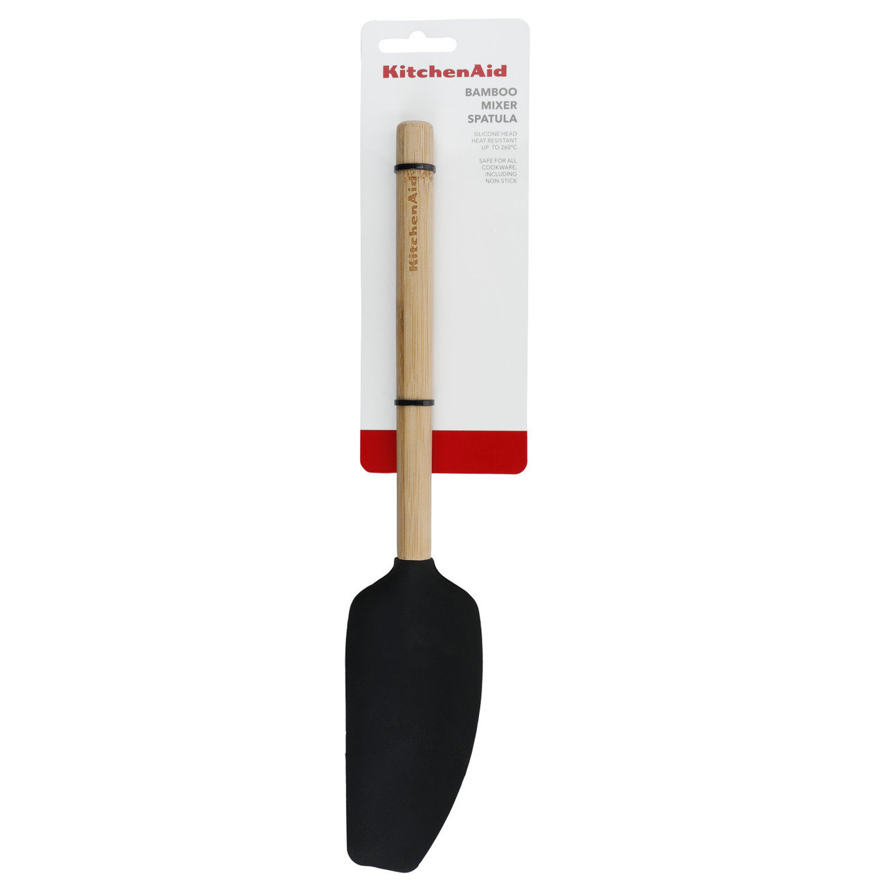 KitchenAid Bamboo & Silicone Spatula Set - Empire Red - 1 Each