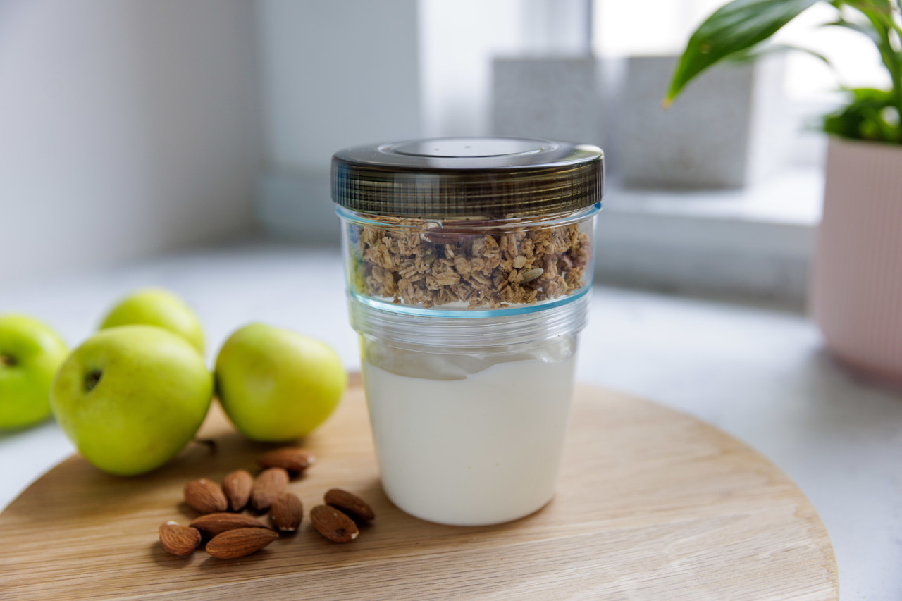 MasterClass Eco Snap Yoghurt and Granola Breakfast Pot, 500 ml ...