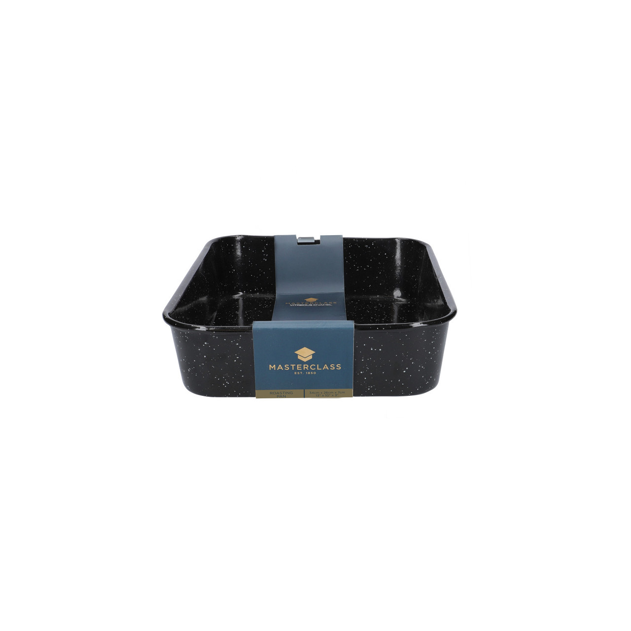 MasterClass Vitreous Enamel Roasting Pan, 34 x 26 x 7 cm Lifetime