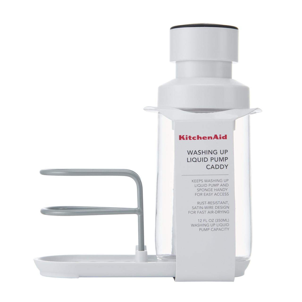 KitchenAid Washing Up Liquid Pump Caddy, 350ml Lifetime Brands Europe