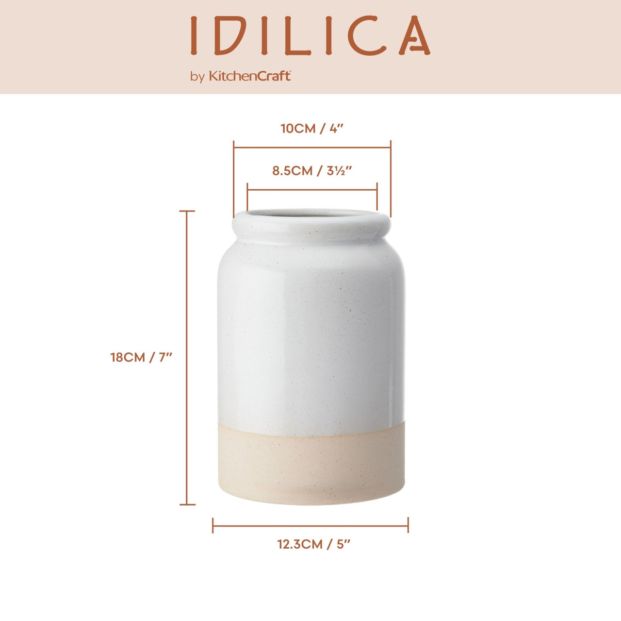 KitchenCraft Idilica Porta Rotolo Carta Da Cucina In Faggio E Metallo - Base Rotonda 31,5 Cm