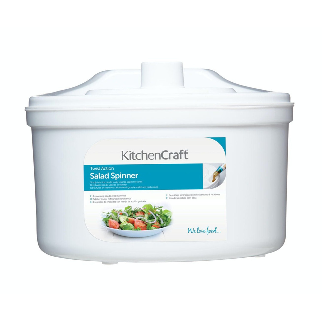 KitchenCraft 22.5cm Salad Spinner Lifetime Brands Europe