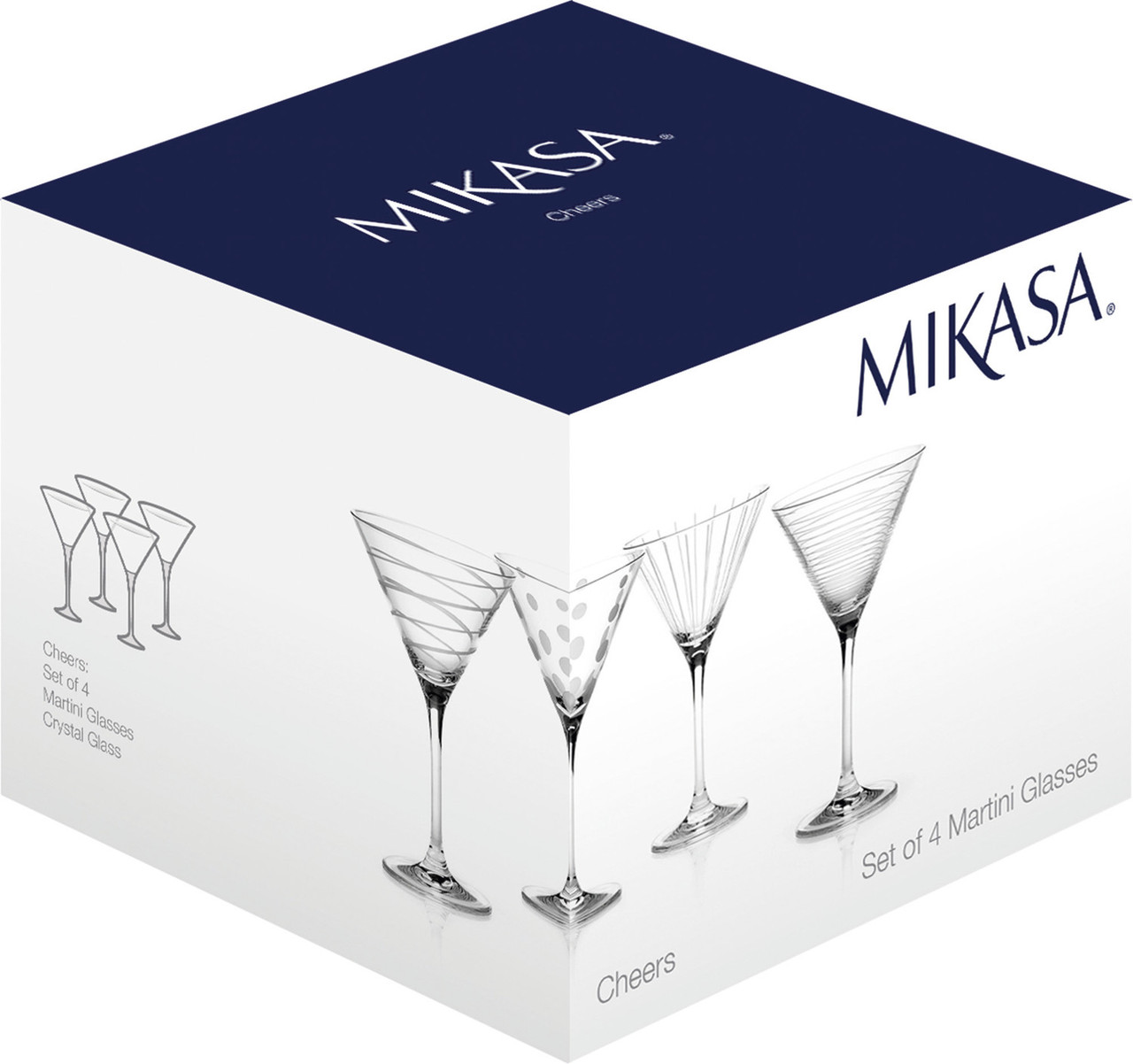 MIKASA Cheers - Set di 6 bicchierini da liquore, 99,2 g, trasparenti