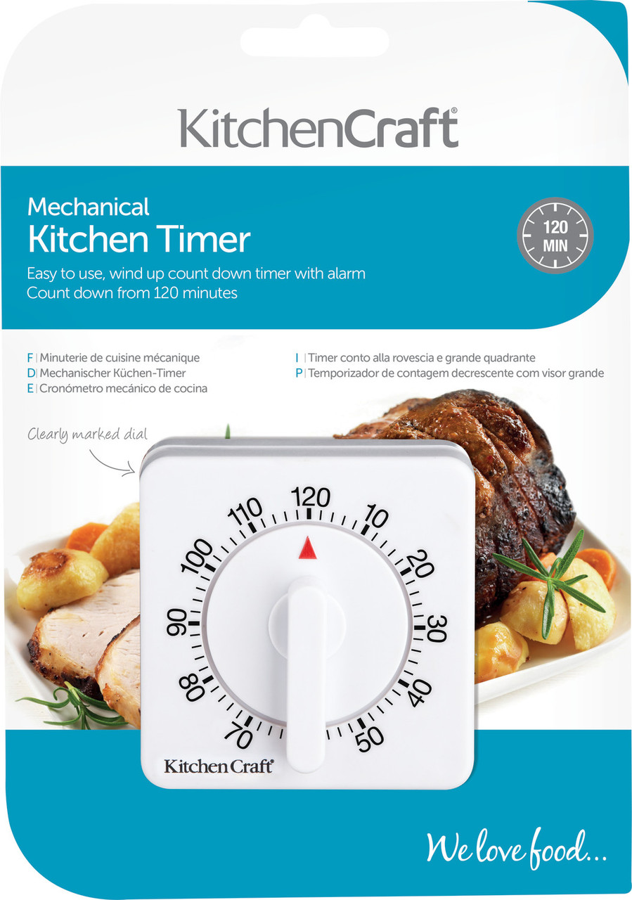 KitchenCraft Mechanical Two Hour Timer Lifetime Brands Europe