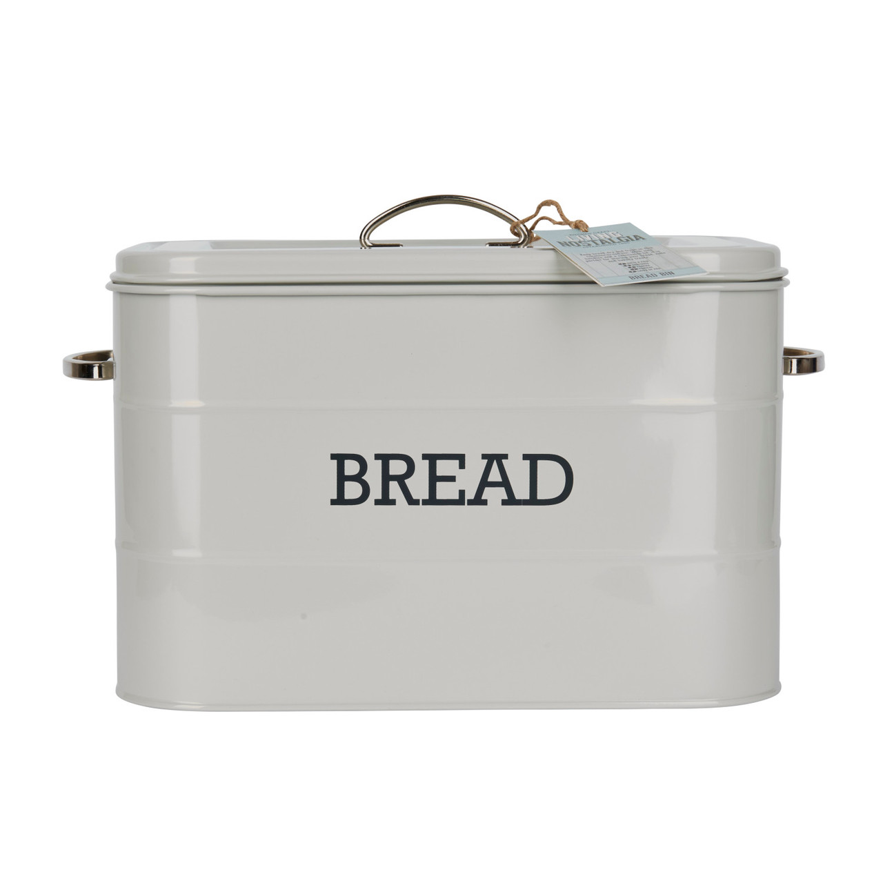 Living Nostalgia French Grey Bread Bin Lifetime Brands Europe