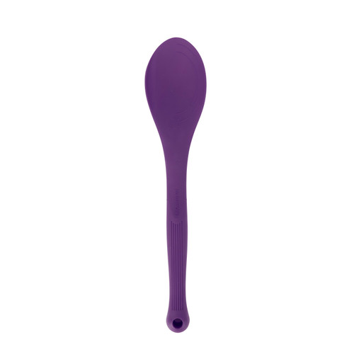 Colourworks Silicone Cooking Spoon with Measurement Markings, Purple
