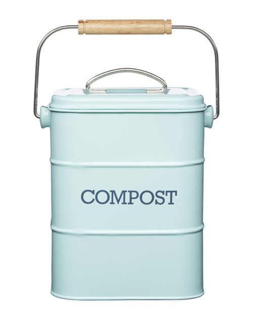 Living Nostalgia Vintage Blue Compost Bin