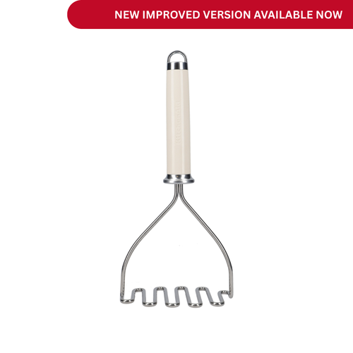 KitchenAid Stainless Steel Potato Masher - Almond Cream - DISCONTINUED ITEM - PLEASE CLICK BELOW FOR THE NEW IMPROVED VERSION