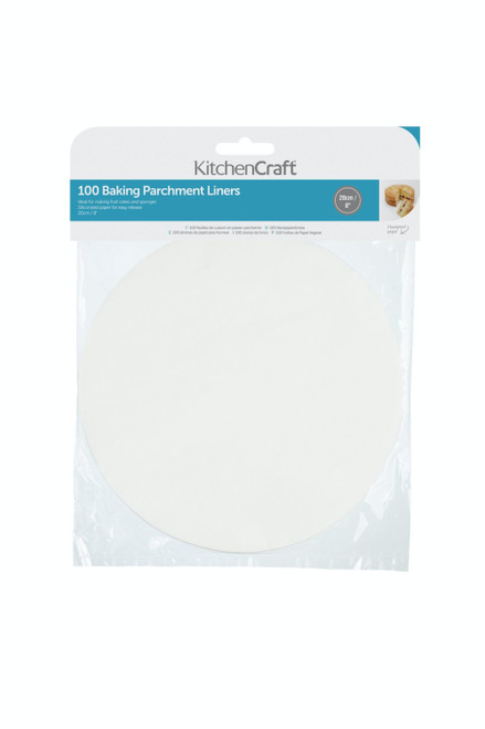 KitchenCraft Round 20cm Siliconised Baking Papers