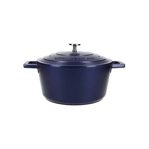 MasterClass Cast Aluminium Casserole Dish, 4L, Metallic Blue