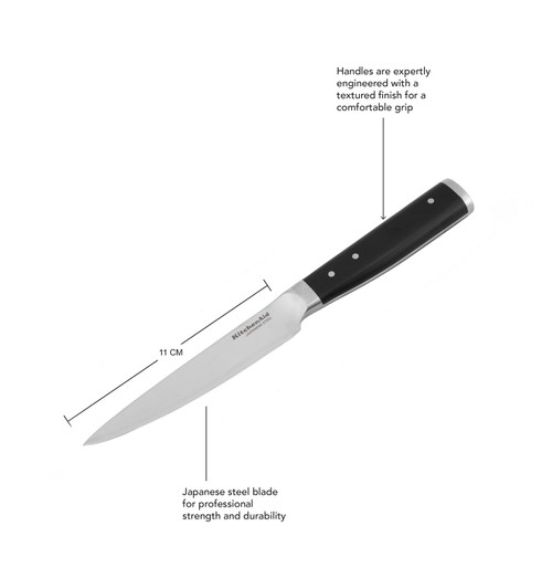 KitchenAid Gourmet 11cm / 4½ Inch General Purpose Kitchen Knife, Fine