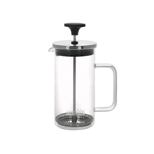 La Cafetière Glass Cafetiere, 3-Cup, Clear/Black