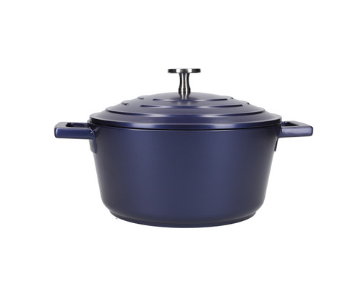 MasterClass Cast Aluminium Casserole Dish, 2.5L, Metallic Blue