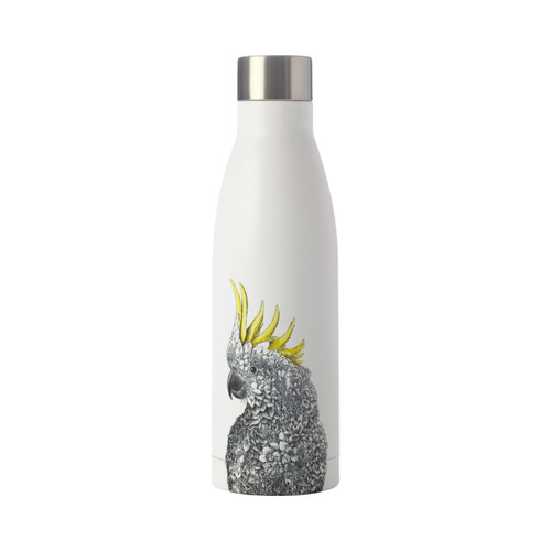 Maxwell & Williams Marini Ferlazzo 500ml Sulphur-crested Cockatoo Double Walled Insulated Bottle