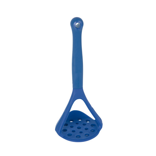 Colourworks Potato Masher with Built-In Scoop, Blue