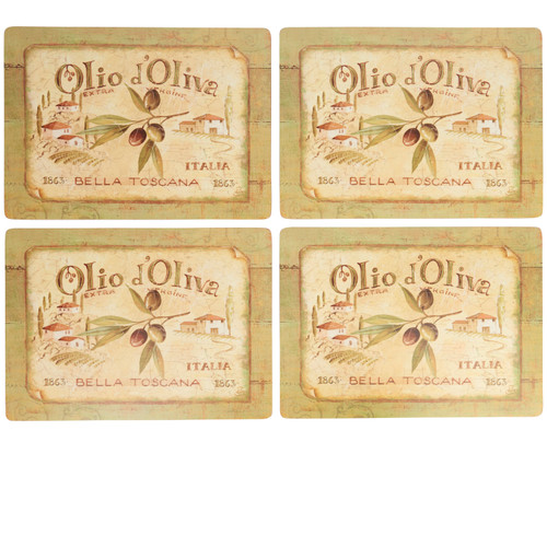 Creative Tops Olio D Oliva Pack Of 4 Large Premium Placemats Creative Tops Olio D Oliva Pack Of 4 Large Premium Placemats