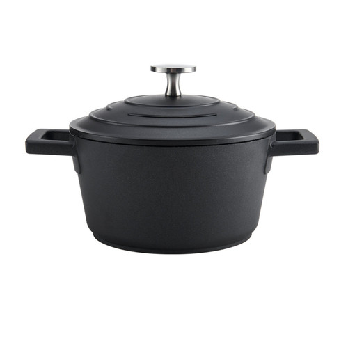 MasterClass Cast Aluminium Casserole Dish, 1.4L, Black