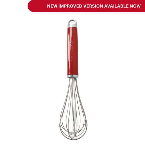 KitchenAid Stainless Steel Whisk - Empire Red - DISCONTINUED ITEM - PLEASE CLICK BELOW FOR THE NEW IMPROVED VERSION