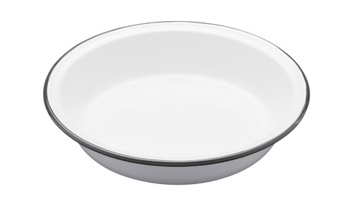 Living Nostalgia Enamel Round Pie Dish, 22cm