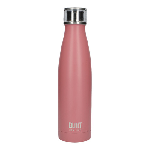 Built 500ml Double Walled Stainless Steel Water Bottle Pink