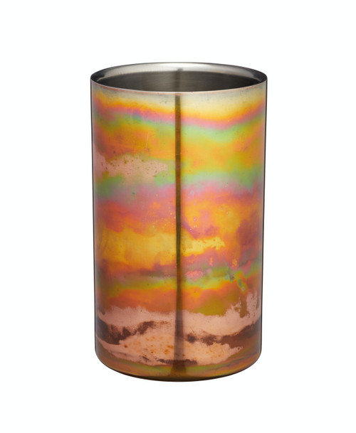 BarCraft Stainless Steel Iridescent Copper-Coloured Wine Cooler