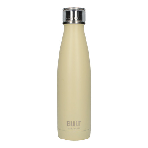 Built 500ml Double Walled Stainless Steel Water Bottle Vanilla