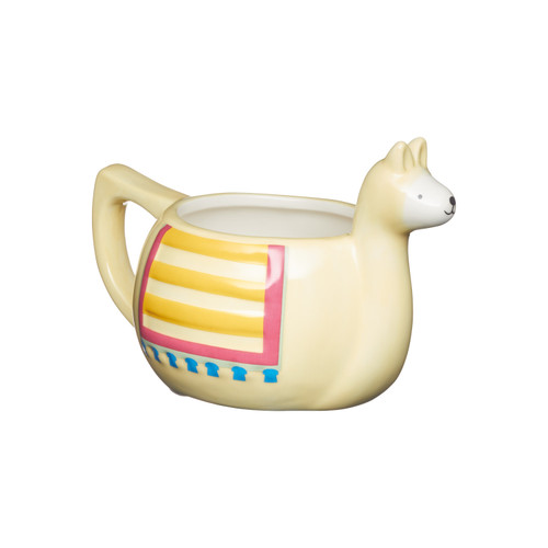 KitchenCraft Painted Ceramic Novelty Llama Mug