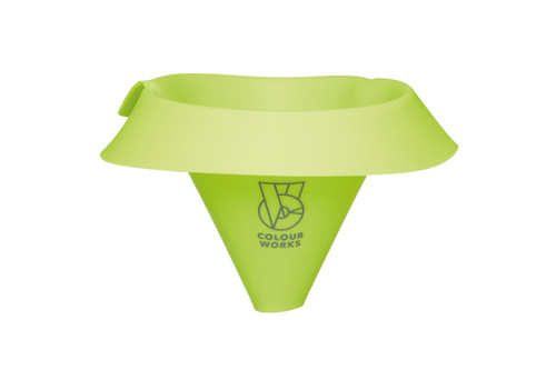 Colourworks Brights Green Silicone Roll and Fold Funnel