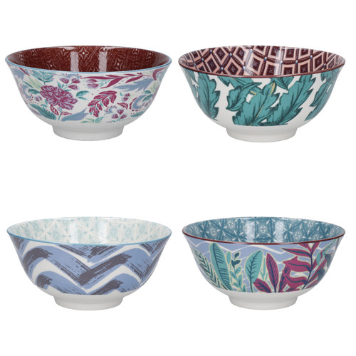 KitchenCraft Bowls, Set of 4, 'Vibrance' Design