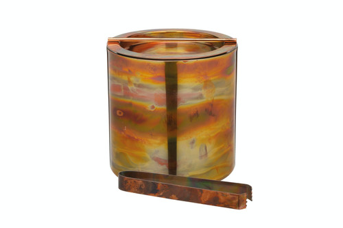 BarCraft Small Copper Ice Bucket with Lid