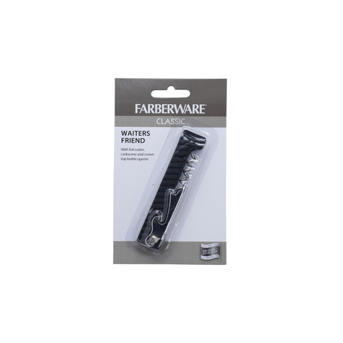 Farberware Waiters Friend Corkscrew / Wine Bottle Opener, Stainless