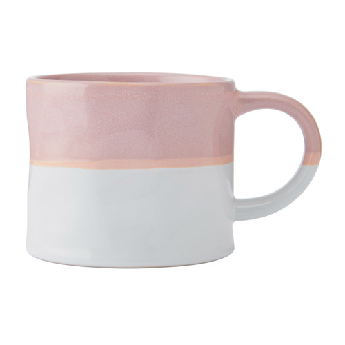 Mikasa Ombre Pink and White Stoneware Mug, 350ml