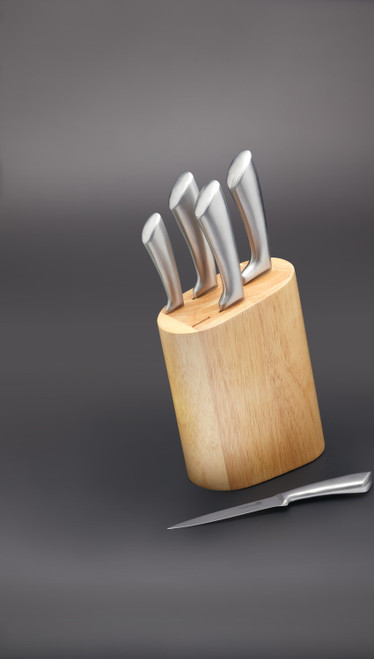 MasterCraft Cortes 5pc Knife + Block Set